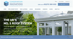 Desktop Screenshot of conservatoryinnovations.co.uk